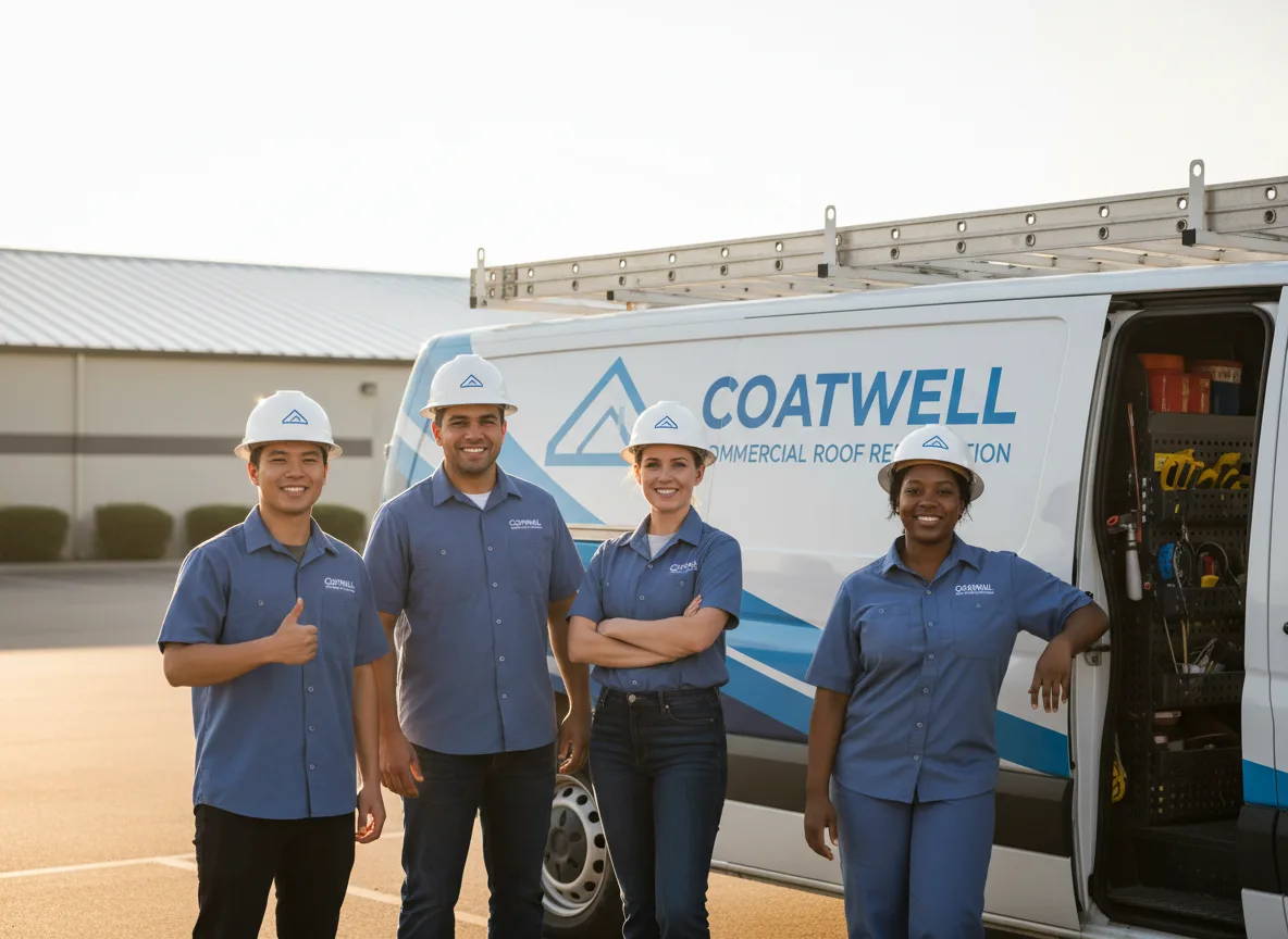Commercial roof coating company in Valley View, PA