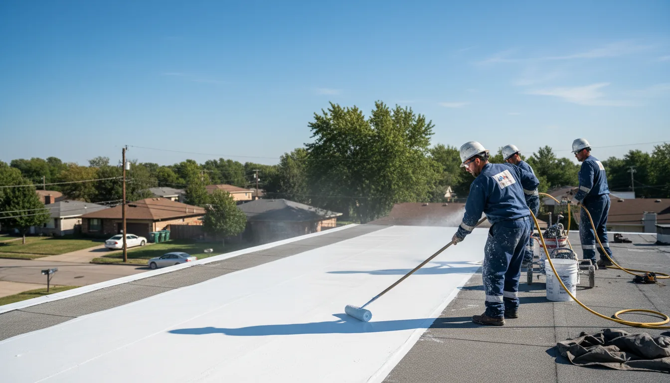 Commercial roof coating in Valley View, PA near me